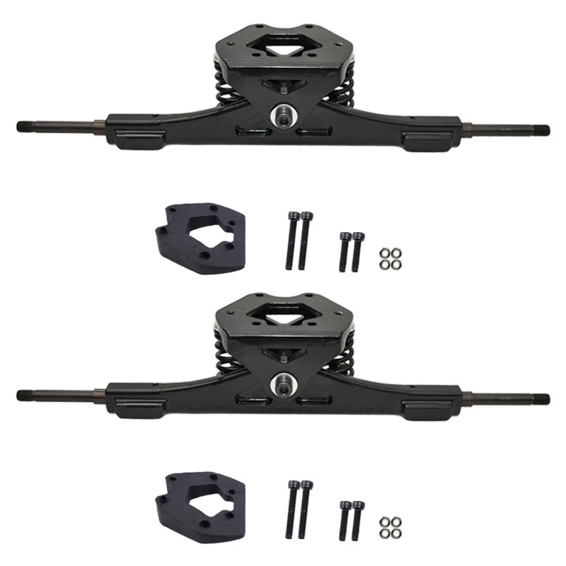 2X 17 pollici camion da skateboard elettrico guarnizione in alluminio motore skateboard elettrico ponte riser pad ponte longboard