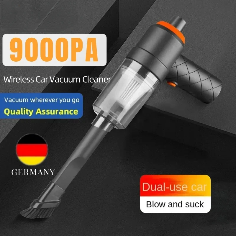9000Pa Wireless Car Vacuum Cleaner Handheld Auto Powerful Suction Portable High-power Vacuum Cleaner For Home Office Car