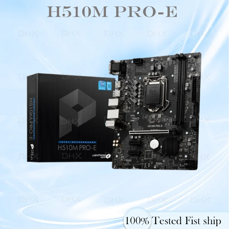 H510 Motherboard For H510M PRO-E 64GB LGA 1200 DDR4 HDMI Micro ATX Motherboard 100% Tested Fully Work be Fast ship DH