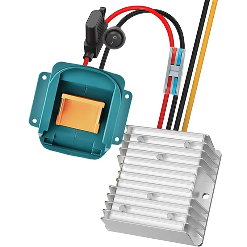 【RECOMENDAR】محول فرق الجهد 18 فولت إلى 12 فولت وحدة تنحى لحزمة بطارية 18 فولت لمحول عجلة الطاقة تيار مستمر 12 فولت 20 أمبير 240 وات مع #3