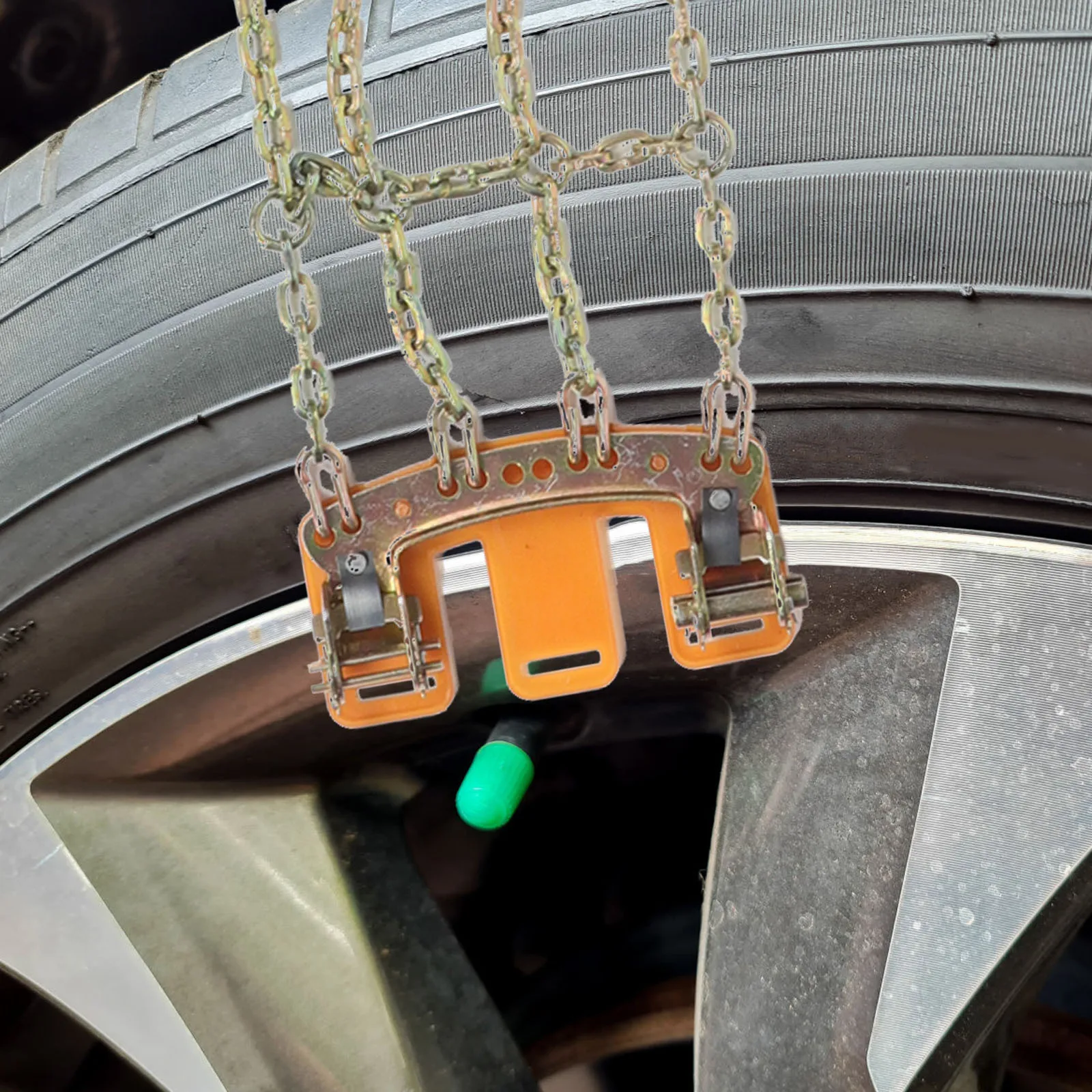 سلاسل إطارات السيارة المضادة للانزلاق سلسلة الثلج العالمي صالح سلاسل الجر في حالات الطوارئ لشاحنة بيك اب سيارات الدفع الرباعي سلسلة كابل الطين الثلج #5