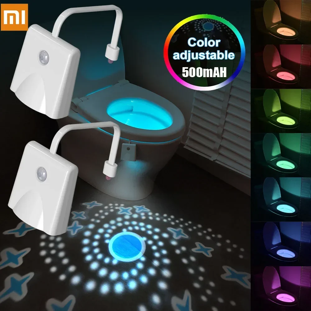 Xiaomi Toilet Night Lamp Led USB Rechargeable Galaxy Star Projector Motion Sensor Light For Children Room Bathroom Decoration