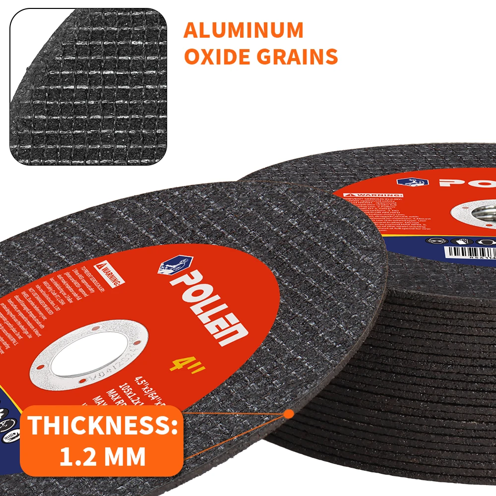 แผ่นตัดโลหะ 105 มม.4 นิ้วเรซิ่นตัดเครื่องบดมุมแผ่น Ultrathin สําหรับโลหะเหล็กสแตนเลสเหล็กใบมีด
