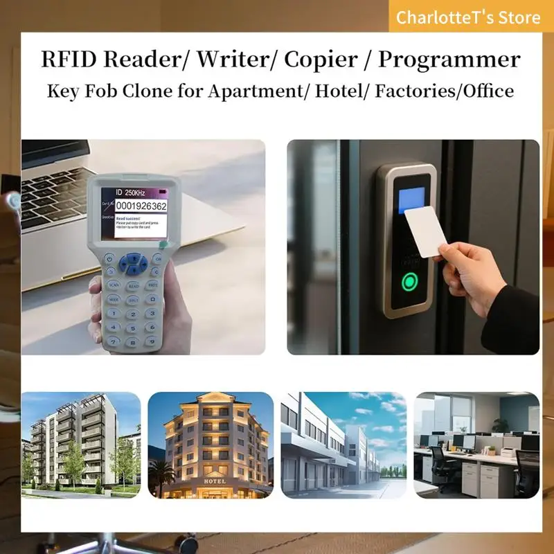 

RFID-копировальный аппарат RFID-считыватель, писатель, многочастотный RFID-считыватель карт, декодер смарт-карт для контроля доступа, домашняя безопасность-ABLI