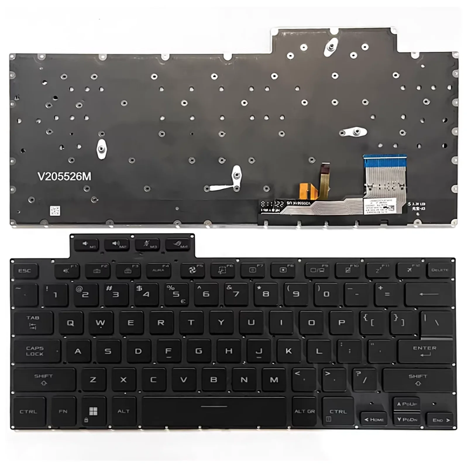 

US Layout for ASUS ROG Zephyrus GU604 GU604V GU60Z GU604VZ GU604VY GU604VI 2023 Laptop Keyboard