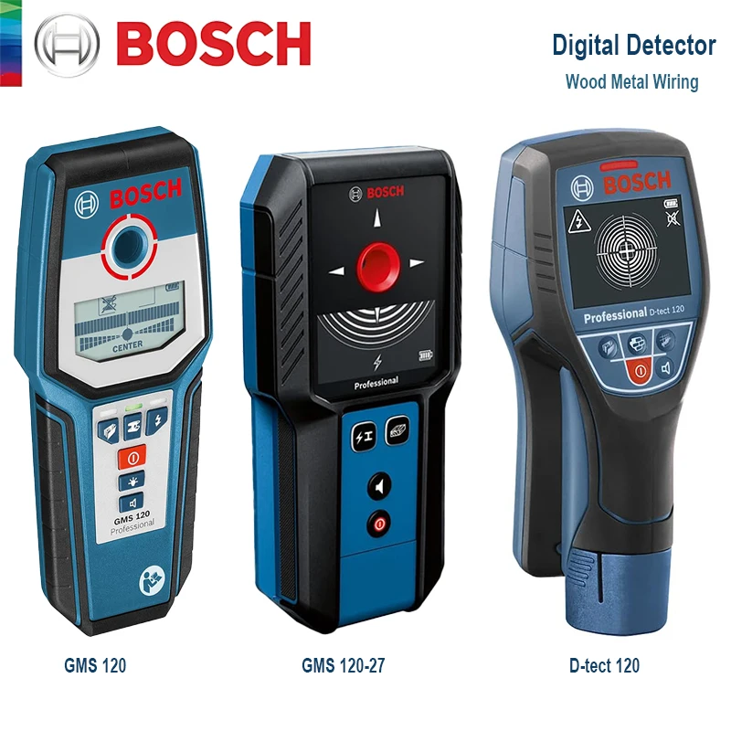 

Bosch Professional Wall Detector Stud Finder Multifunction Digital Wall Scanner for Live Wires Cable PVC Metal Wood Stud Finding