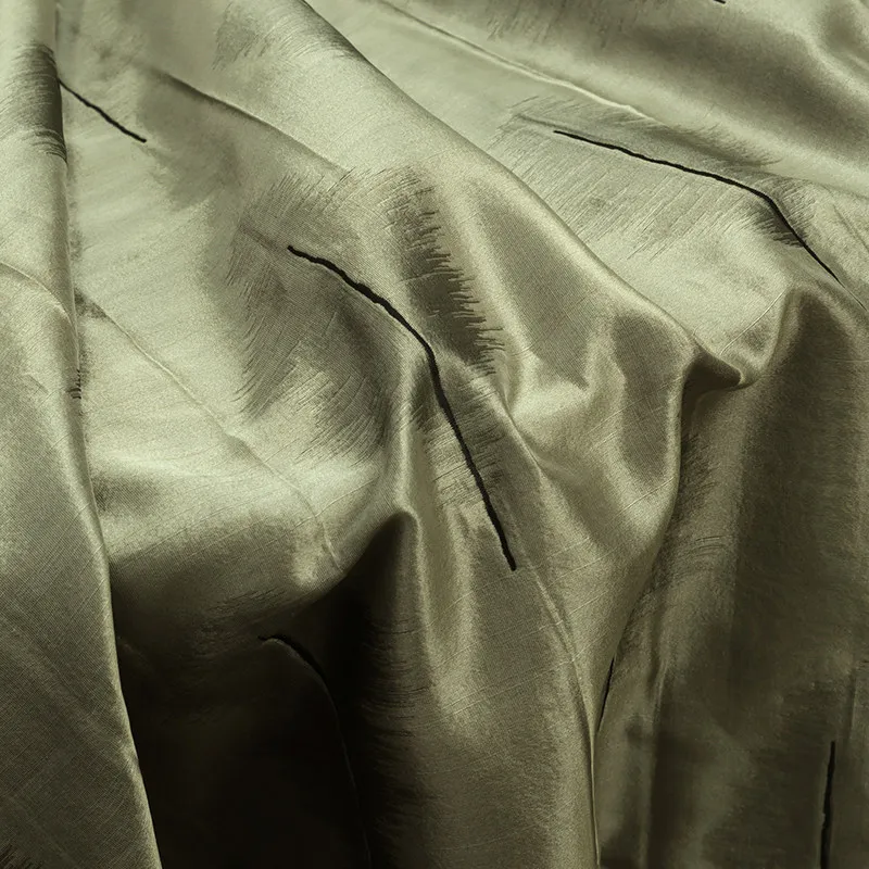 High Quality High-Grade Silk Double Jacquard Organza Silkworm Silk Fabric Designer Cloth