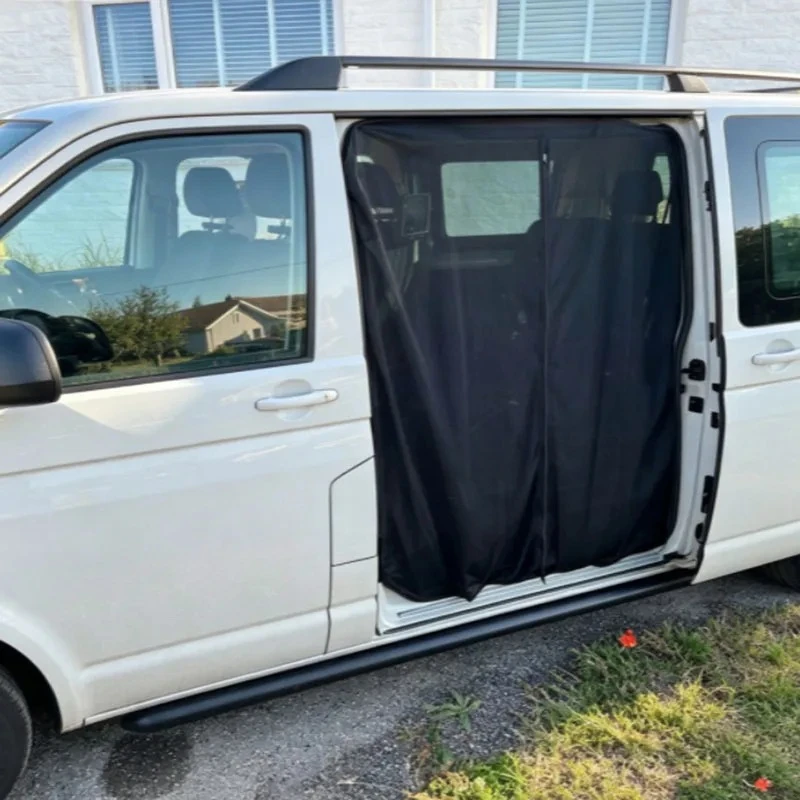 FOR VW T5 T6 Sliding Door Magnetic Insect Mosquito Shading Fly Screen Net for Camper Auto Vehicle Interior Accessories