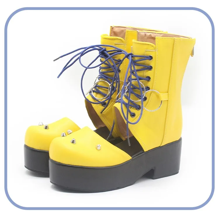 A.B.A Cosplay Schuhe PU Leder Schuhe Anime Zubehör Cosplay Requisiten Halloween Karneval Stiefel Nach Maß