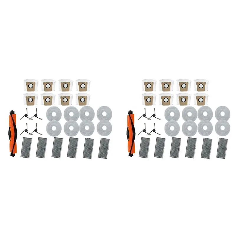 2 Set Suitable For Mi Family M40 Cover Robot Accessories Cutting Master Brush Filter Filter Wipe Filter Cleaning-AT64