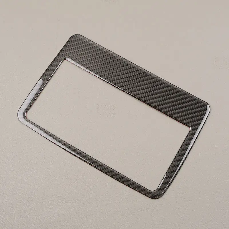For Audi Q3 2013 2014 2015 2016 2017 2018 Car Soft Carbon Fiber Interior Accessories Navigation Frame Sticker Decor Trim