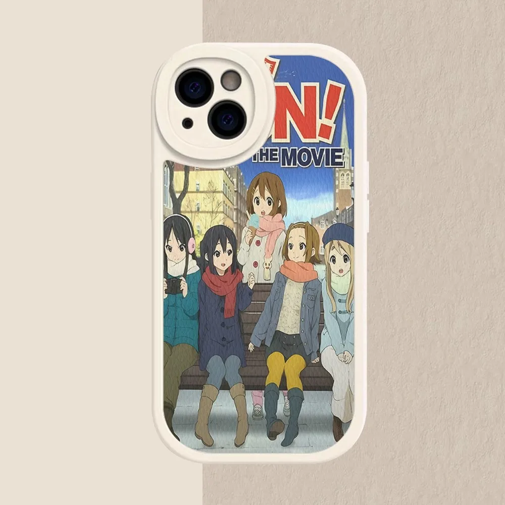 K-ON!! Anime Phone Case Hard Leather For iPhone 14 13 12 Mini 11 14 Pro Max Xs X Xr 7 8 Plus Fundas