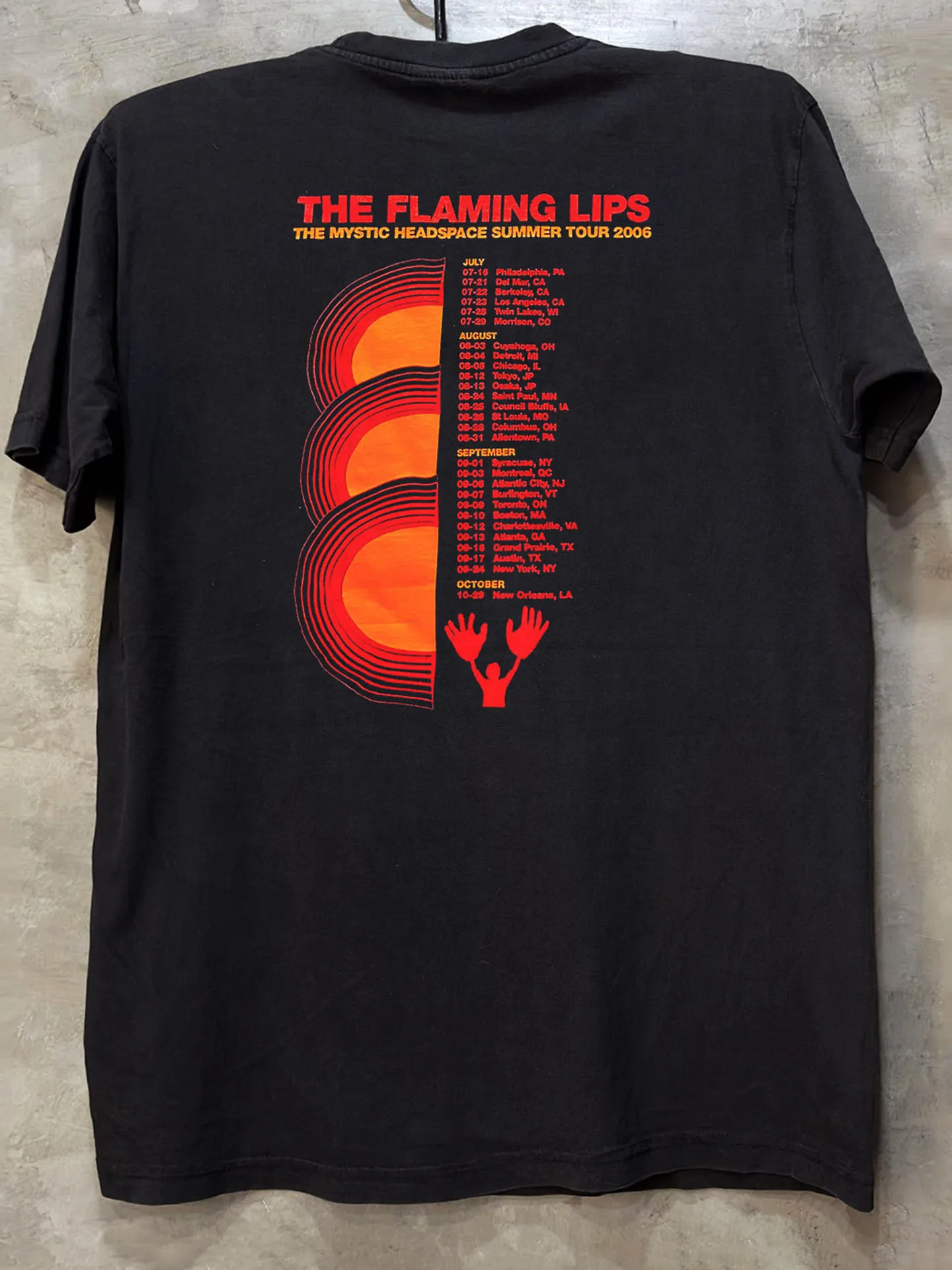 Flng Lips Band  Art Short Sleeve T-Shirt Pure Cotton Half Sleeve Trendy Breathable round Neck Print Casual Summer Top
