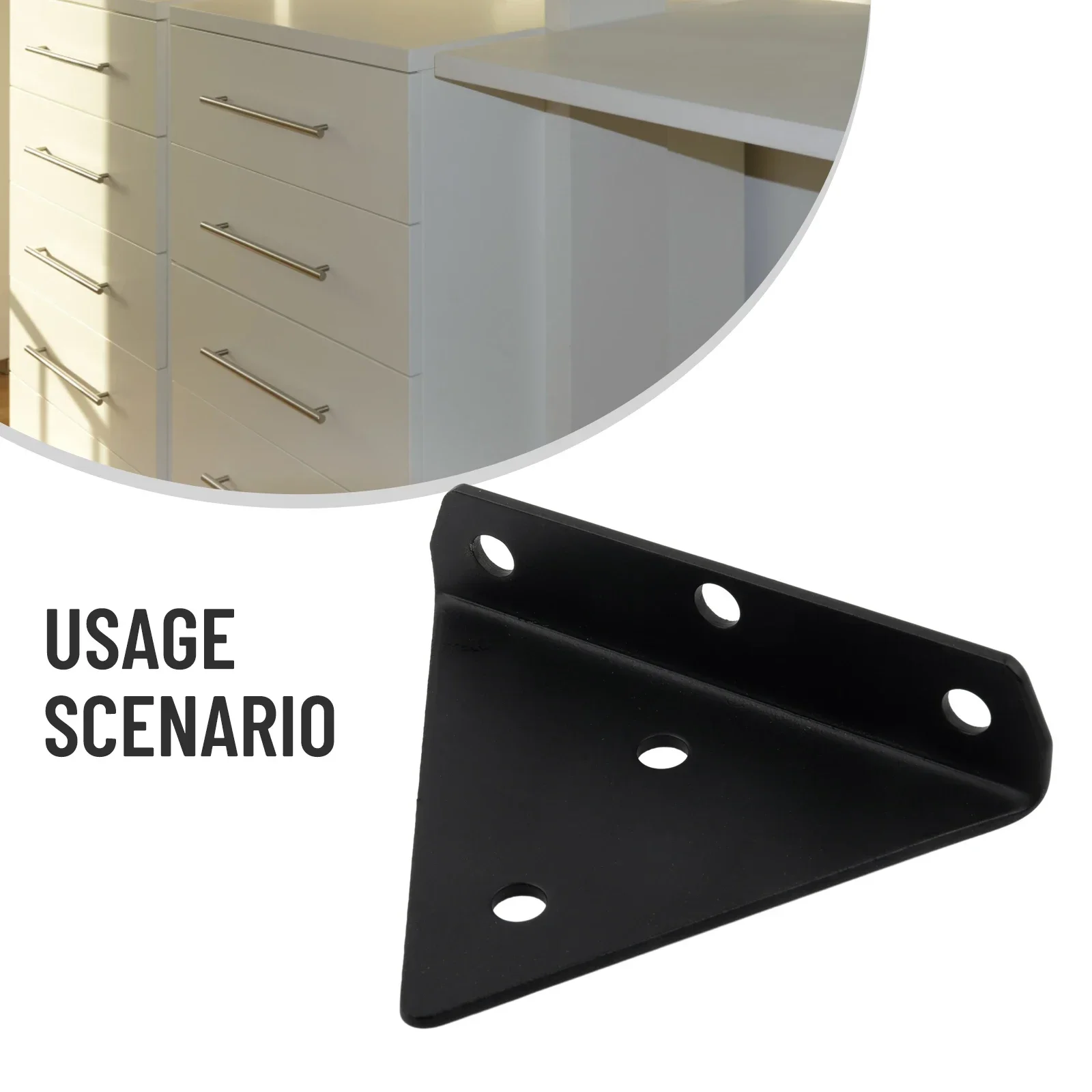 Heavy Duty Triangle Shelf Support Brackets Wall Mounted Invisible Steel L Braces For Floating Shelves Cabinets