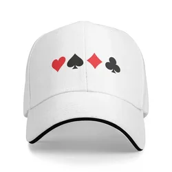 Suit Cards Spades Hearts Diamonds Clubs Design Baseball Caps Snapback Fashion Baseball Hats Breathable Casual For Men And Women