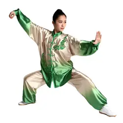 LATERONON-Costumes de chapelle Tai dégradés pour femmes, ensembles de Kung Fu, vêtements de performance de broderie, uniformes d'arts martiaux, haute qualité