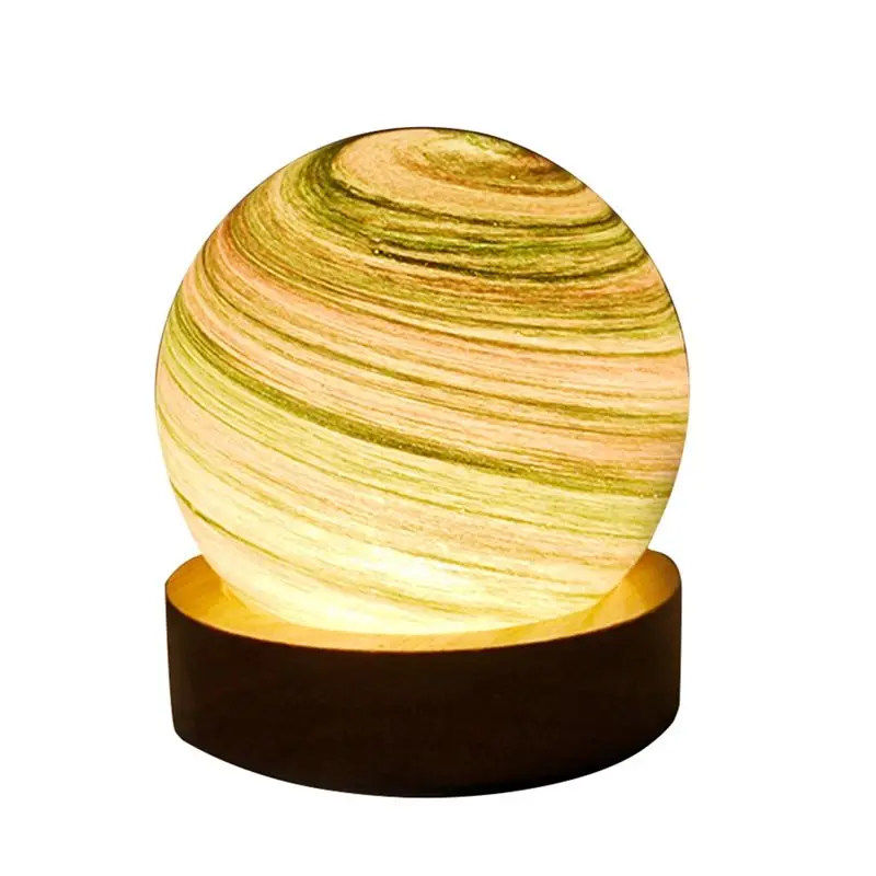 Y50A-3D Moon Glass Lamp Moon Galaxy USB Night Light Bedroom Bedside Atmosphere Table Decoration Lamp C