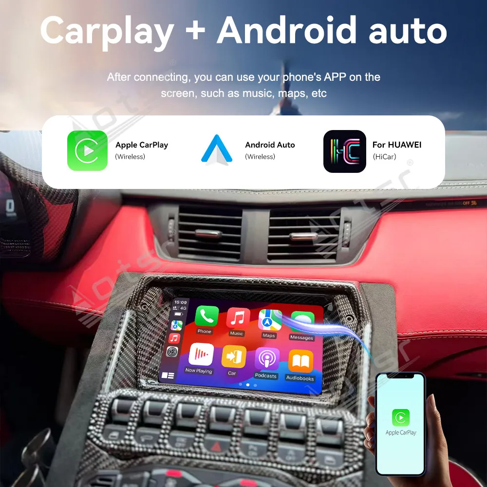 Android 13 7 Inch Car Radio For Lamborghini Aventador LP700 LP750 Multimedia Video Stereo Player GPS Navigation Carplay DSP