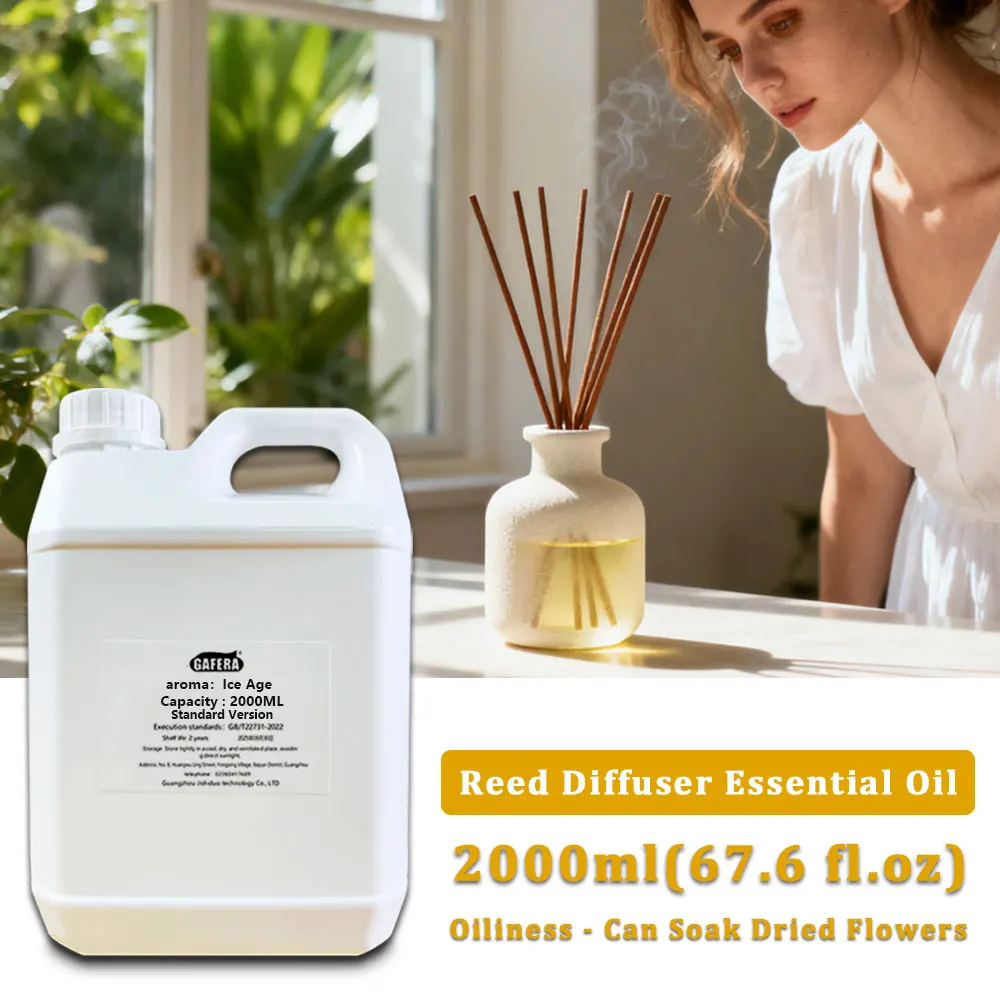 GAFERA 2000ml (67.6 fl.oz) Ice Age/Cedar Fragrant Essential Oils - For Reed Diffuser & Fireless Aroma Diffuser & Vine Diffuser
