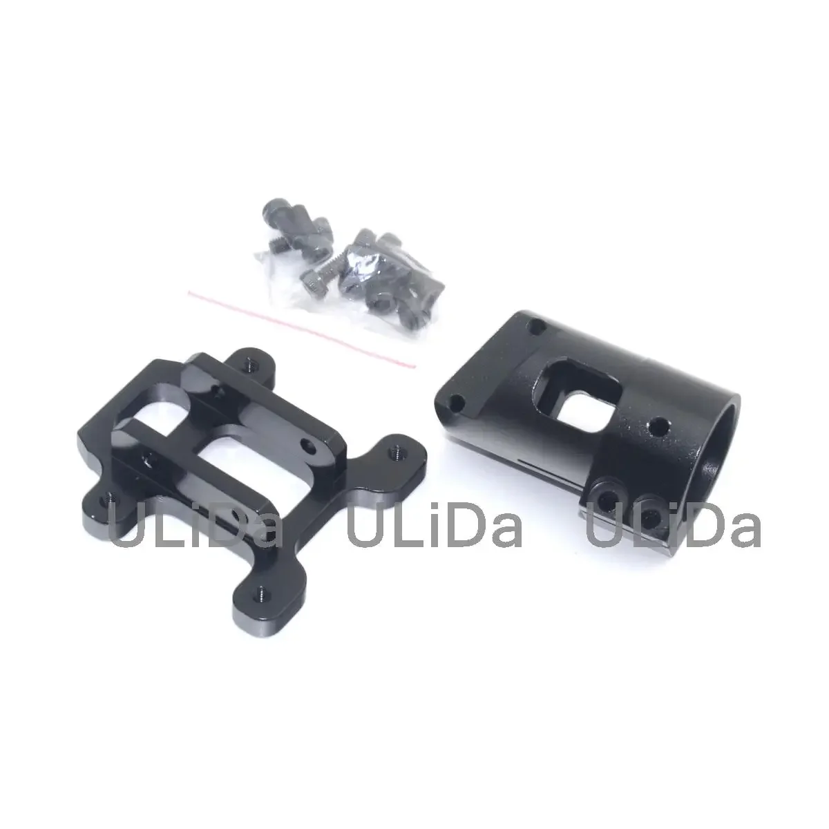 Multi axis uav parts aluminum alloy carbon tube connection foot mount fixing parts 16mm 20mm 25mm 30mm Black-- Toy Bracket