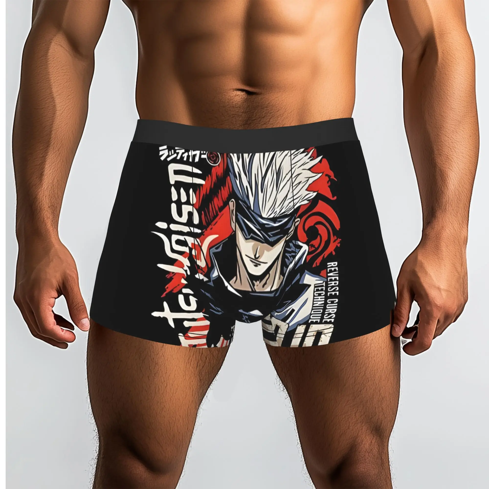 The Strongest Gojo  Bandai Jujutsu Kaisen Underpants Homme Panties Male Underwear Ventilate Shorts Boxer Briefs