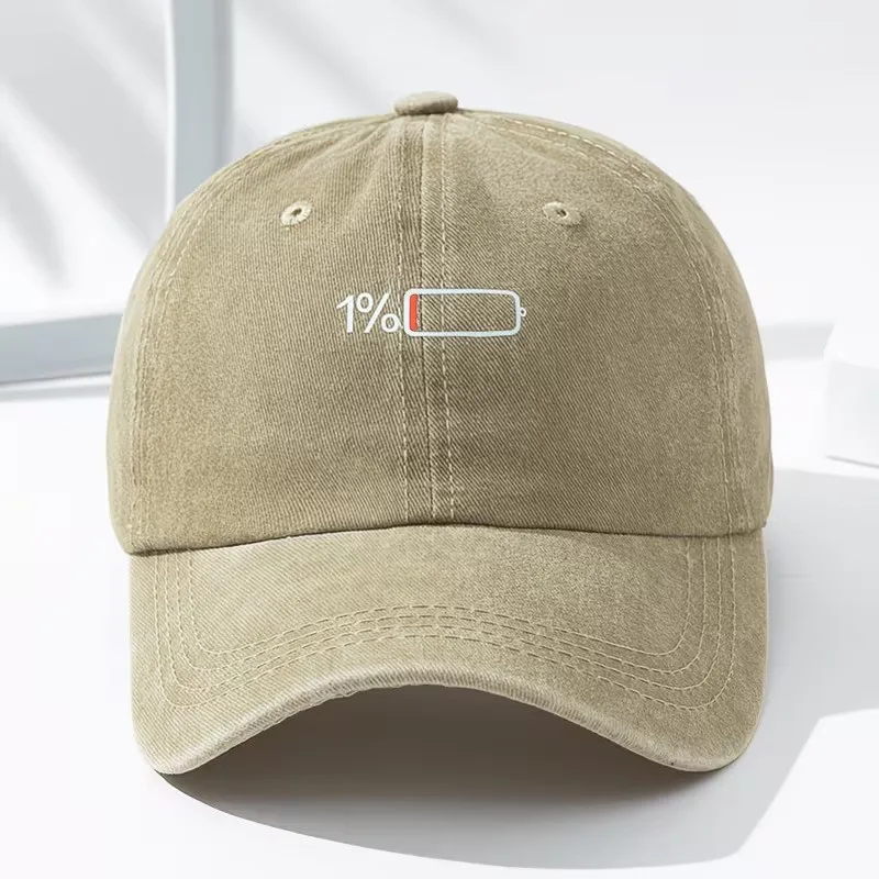 Baseball cap washed printed hat outdoor travel sunshade