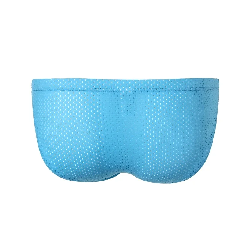 الرجال شبكة ملخصات تنفس مثلي الجنس شبكة محدب السراويل الملابس الداخلية القضيب الحقيبة مثير موجز منخفضة الخصر الرجال Breifs رجل زلة Cueca