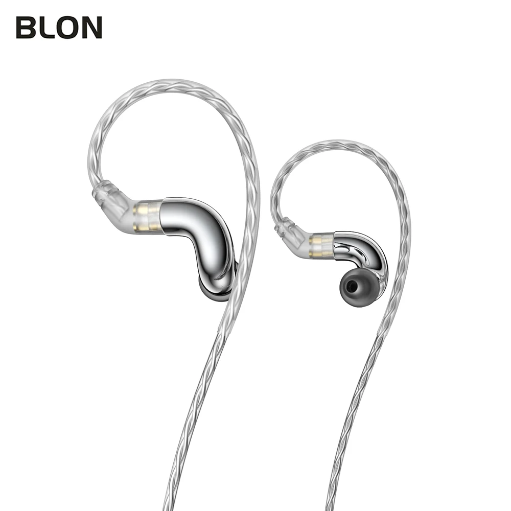 BLON BL-mini 6mm controlador dinámico HIFI en el oído auricular IEM DJ auriculares con cable para correr 3,5 MM con conector de 0,78 2 pines