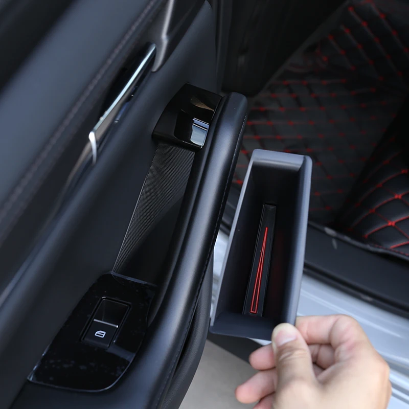 

x2 ABS Door Side Storage Box Rear Door Handle Armrest Tray Organizer For Mazda 3 BP 2020 car Accessories