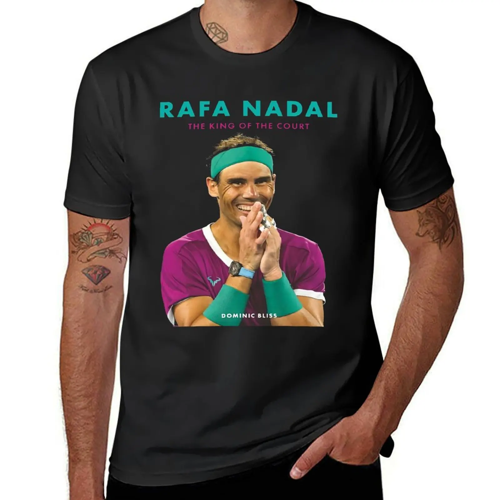 

Tennis Rafael Nadal T-Shirt for a boy kawaii clothes aesthetic clothes animal prinfor boys Men's t shirts