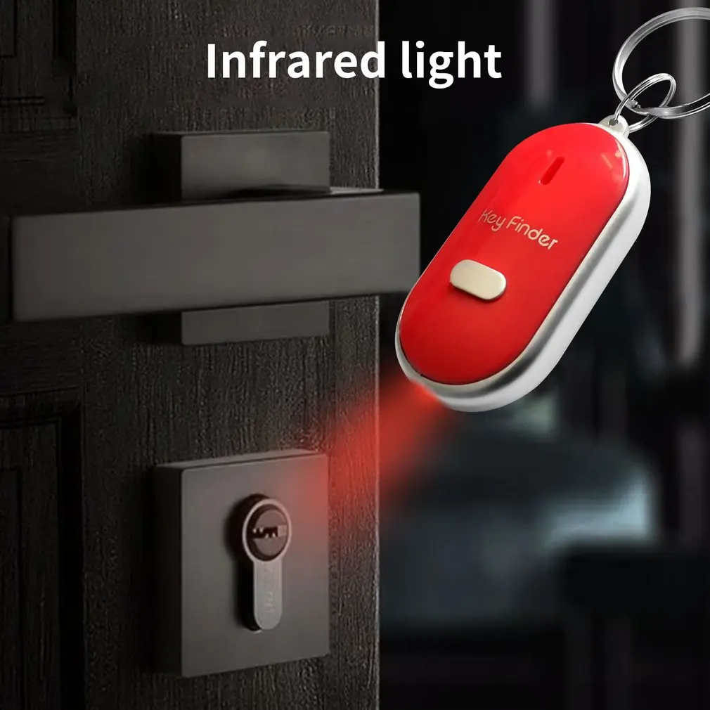 Anti-Lost Smart Key Finder com LED Torch, Whistle Key Finder, piscando Bip, Tracker Locator, Acessórios infantis