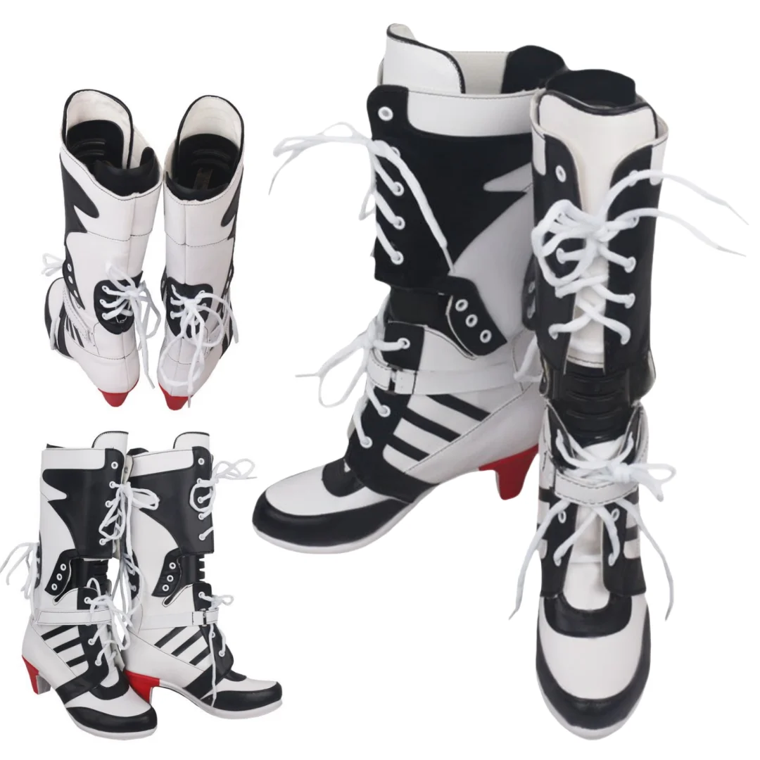 

Movie Clown Joker Harley Joke High Birds Of Prey Cosplay Boots Shoes