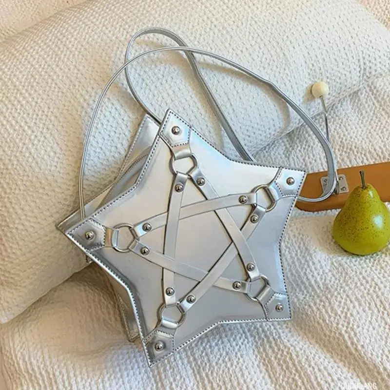 A3PE Gothic Star Pu Leather Counter Crossbod