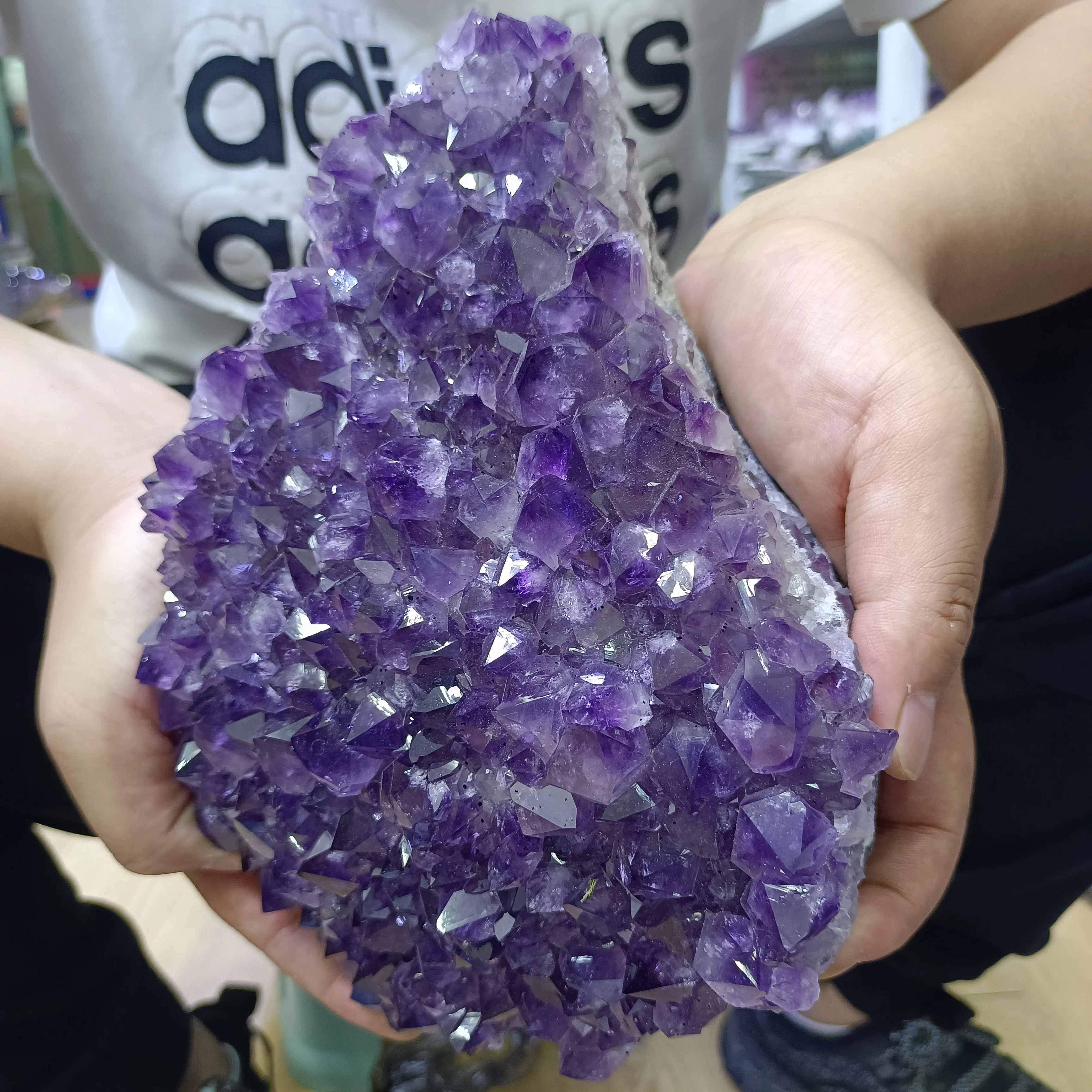 NATURAL AMETHYST CLUSTER MINERAL CRYSTAL ENERGY DECORATION