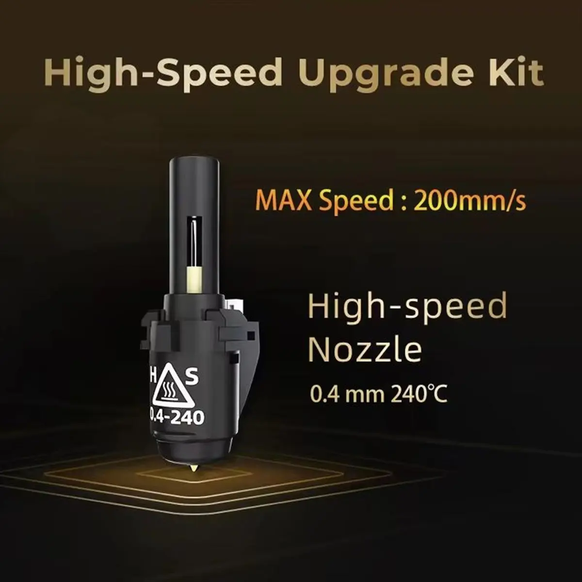 A85P 3D Printer 0.4mm 240℃ Nozzle Assembly for Adventurer 3/4 Series (AD3/ AD4/AD3 Lite) High Temperature Nozzle