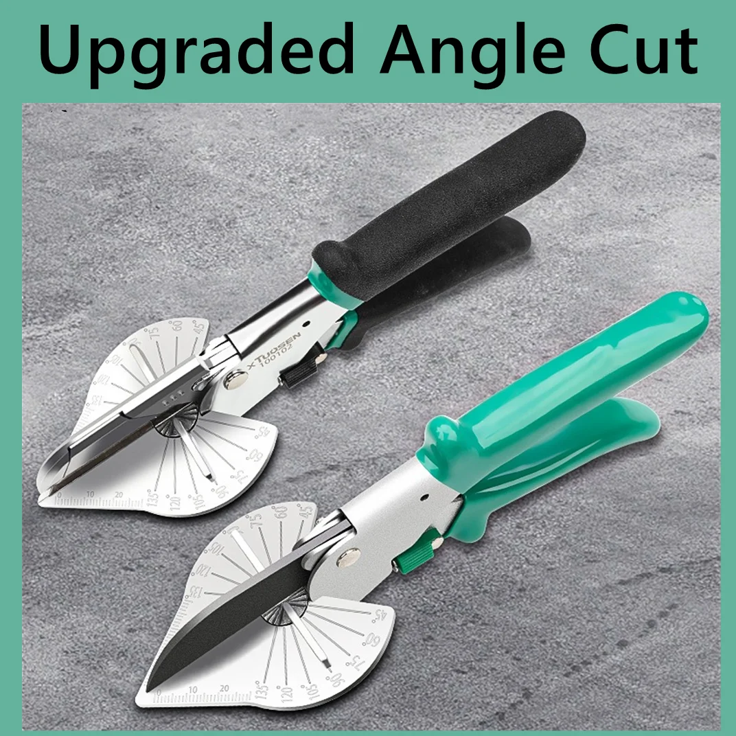 45-135 Degree Multi Angle Corner Scissors Mitre Wall Panel Wire Slot Cutter Plastic Pipe Hose Scissors Tool