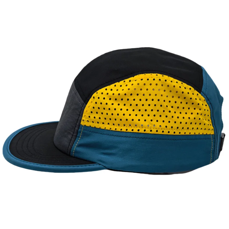 Ultralight 5 Panel Mesh Cap Dry Quick Breathable Running Cap Outdoor Sports Hat For Cycling Baseball Trail Running Snapback Hat