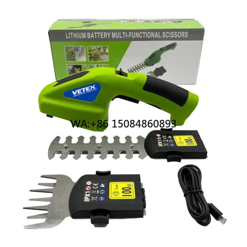 

Lightweight rechargeable Hedge Trimmer, portable pruning shear tree shrub and green fence trimming