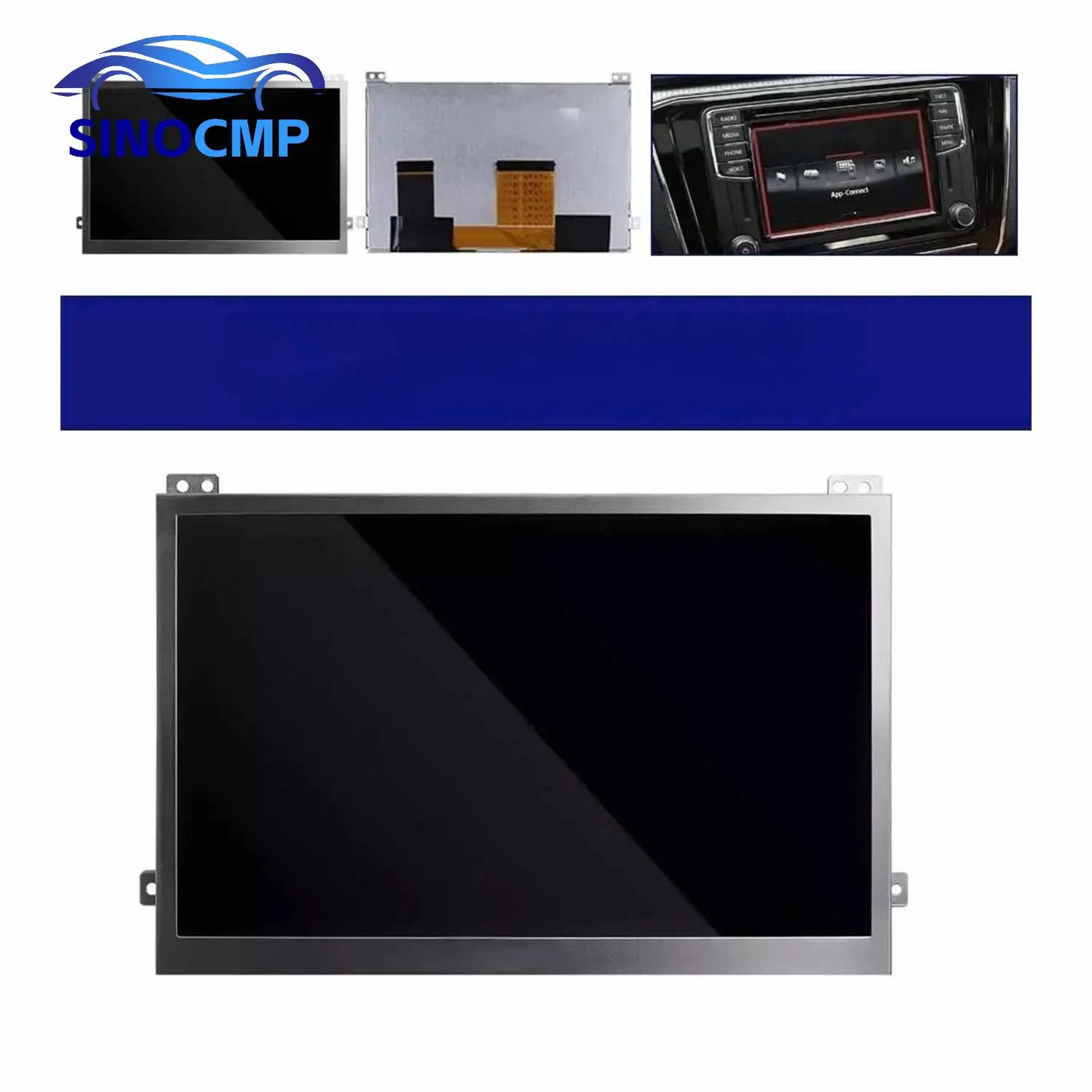 

New 6.5inch LCD Display Touch Screen 5C0035684 5C0035680 TDO-WVGA0633F00036 TDO-WVGA0633F00039 For VW MIB STD2 680 200 Radio