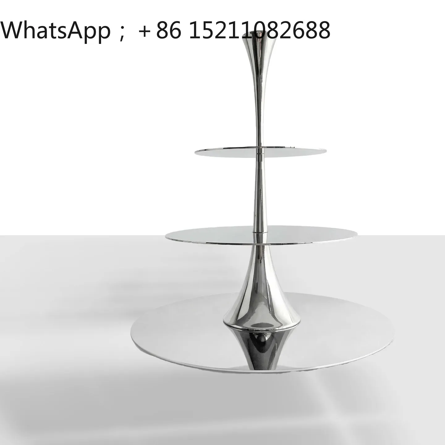 LLY multi-layer afternoon tea snack rack 304 stainless steel light luxury high-end household high-end hotel cake dessert rack