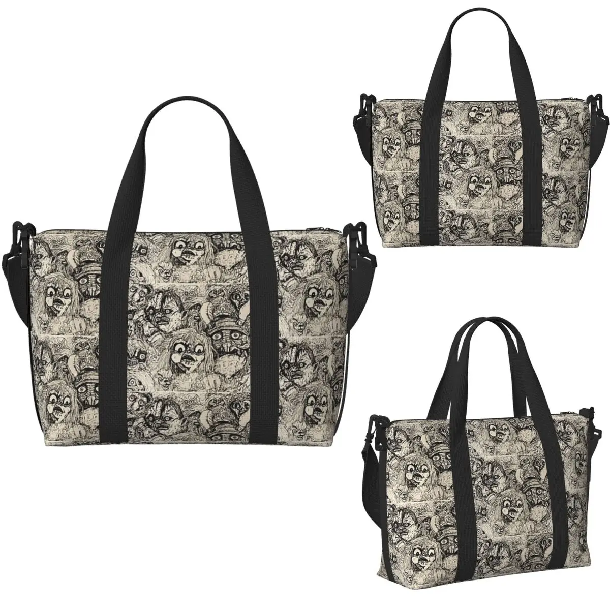 Labyrinth, Jim Henson Beach Travel Bag Large Capacity Tote Bags for Gym Sport Women Shopping Duffle Shoulder Bag view 4