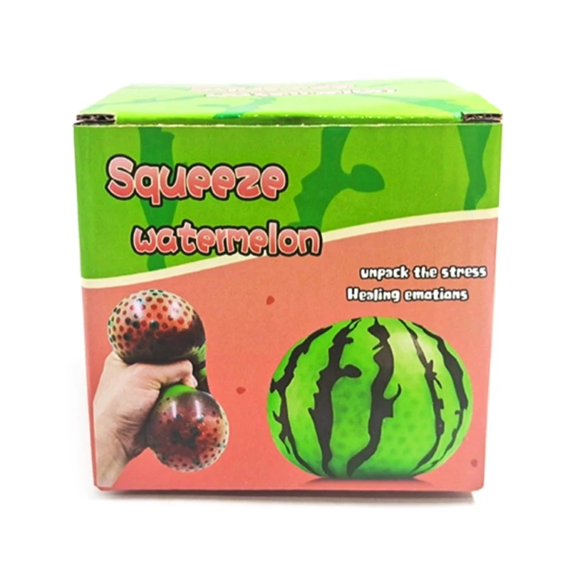 Stress Toy Simulation Watermelon Stress Ball Squeeze  Photostudio Props Squeeze Ball for Student Office Dropshipping