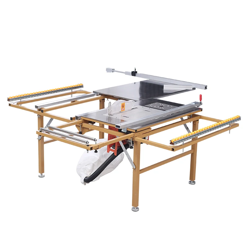 Juegos de mesa multifuncionales para carpintería, sierra de Panel eléctrico plegable, juego de sierra de mesa deslizante para carpintería