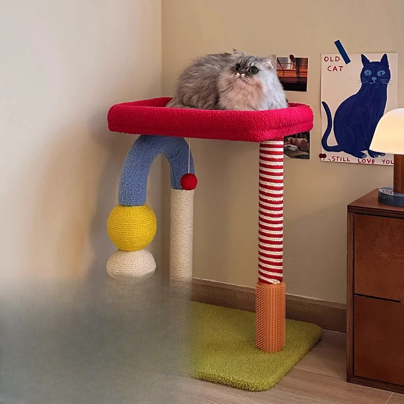 

Cat climbing frame nest, tree integrated, does not occupy the platform,shelf, sisal scratching column, toy
