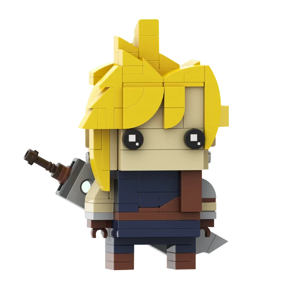 Gobricks MOC Clouds Strifes FFVIIs Brickheadzs Building Block set Anime Movies Character Fantasy Chocoboed Bird Brick Toys Kids