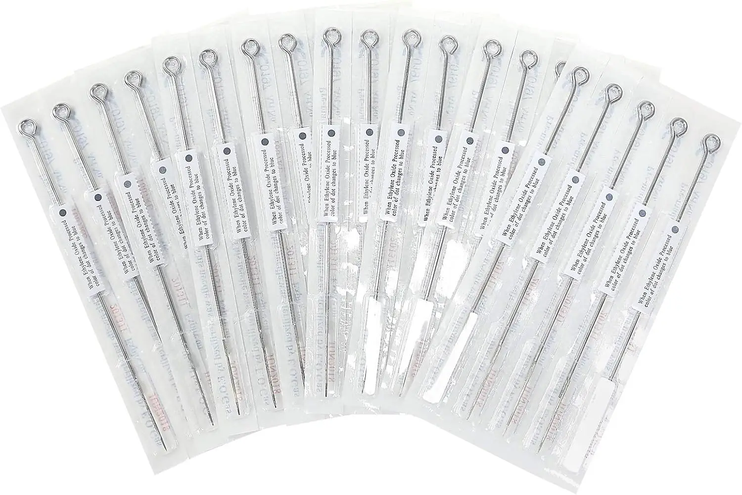 

Набор из 50 стерильных тату-игл 6 различных размеров: Round Liner 1,3,5,7,9,11 RL для профессионального использования