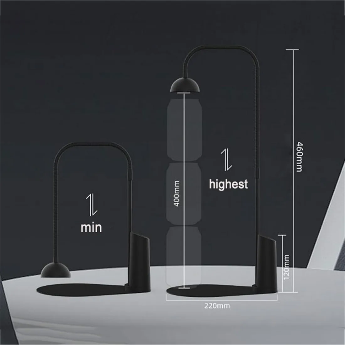 Rechargeable LED Growing Light with 4/6/8H Timer Base,Height Adjustable USB Chargeable Succulent Landscape Lamp for Home Office