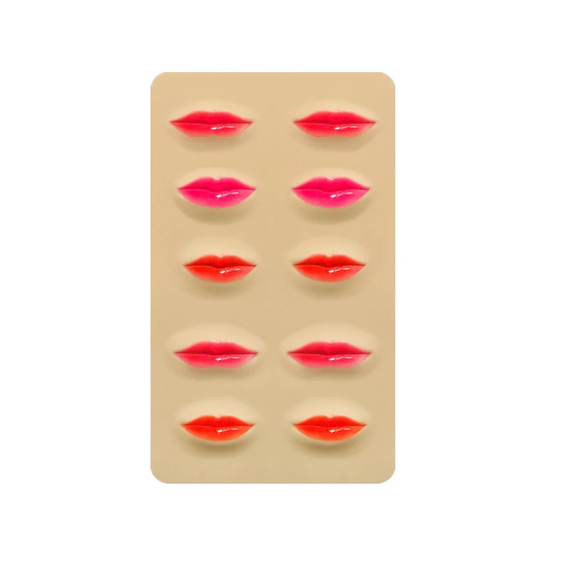 Lip Tattoo Practice Skin Microblading Supplies Silicone Practice Latex Skin Permanent Makeup Lips Tattoo Training Tool Beginner