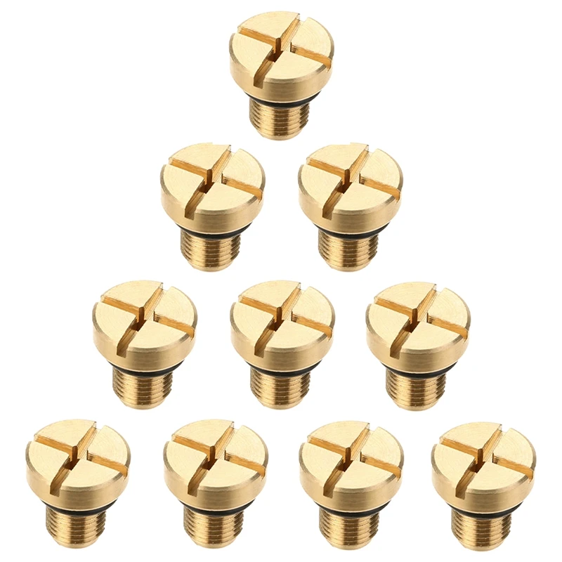 10x17111712788 Kühler überlauf Kühlmittel Ausgleichs behälter Entlüftung schraube Gold für BMW E36 E39 E46 usw.