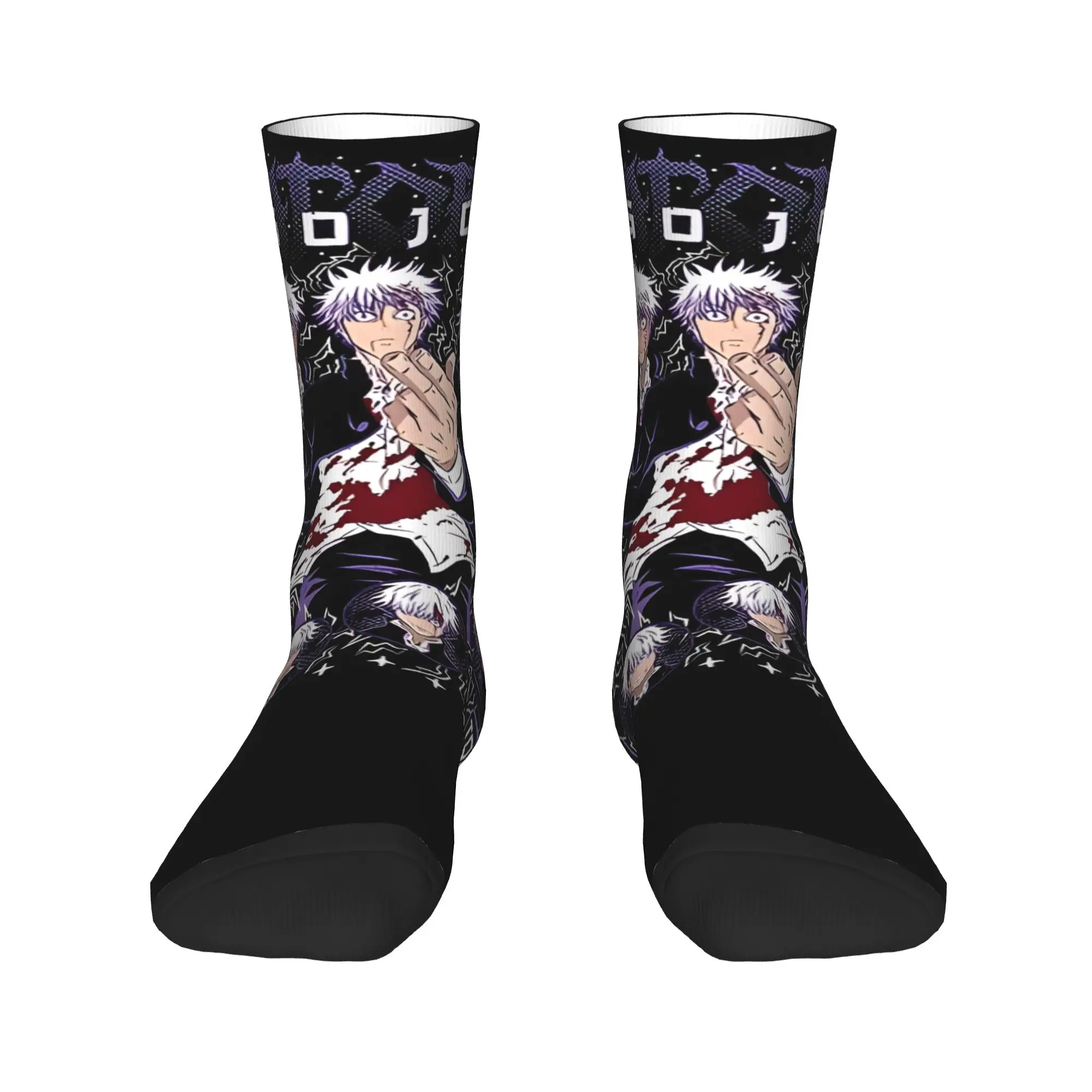 

Funny Sock Bandai Jujutsu Kaisen Gojo Vintage Quality Pattern Printed Men Crew Socks Novelty Men's Socks